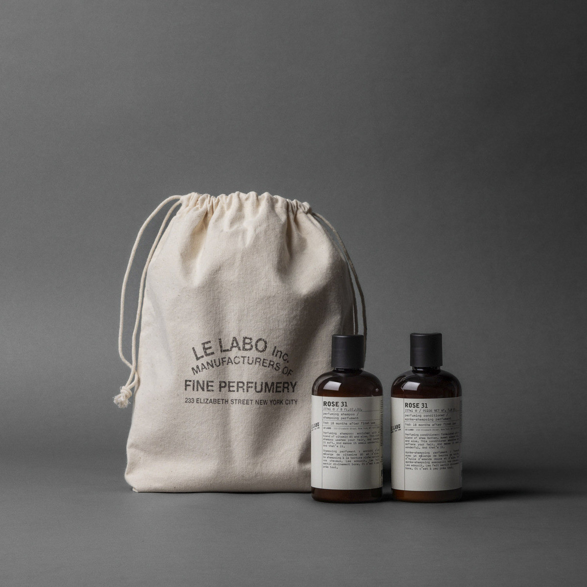 ROSE 31 GIFT SET & POUCH | Perfuming Shampoo & Conditioner | Le